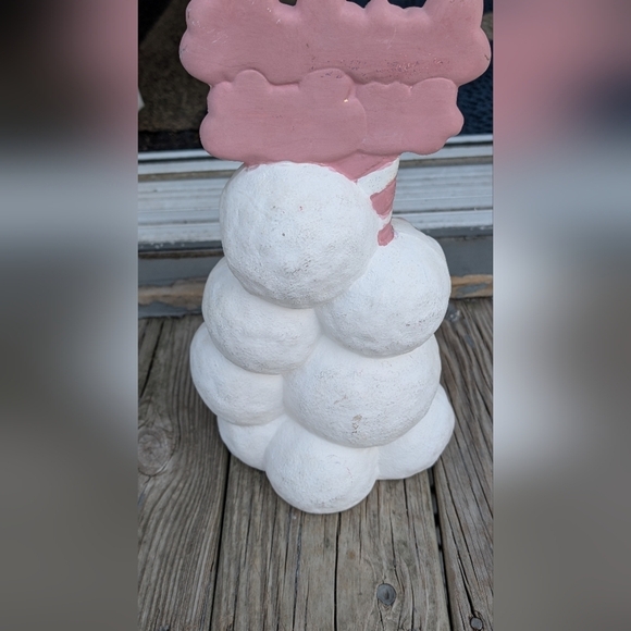 Ceramic Handmade Snowballs For Sale Statue (EUC) - Picture 3 of 5